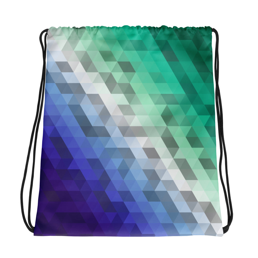 Gay Colors Low Poly Drawstring bag