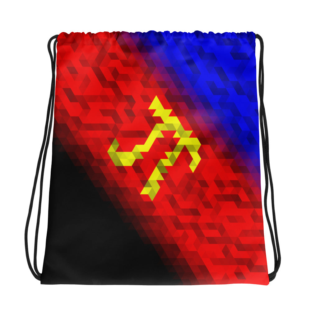 Polyamor Colors Low Poly Drawstring bag