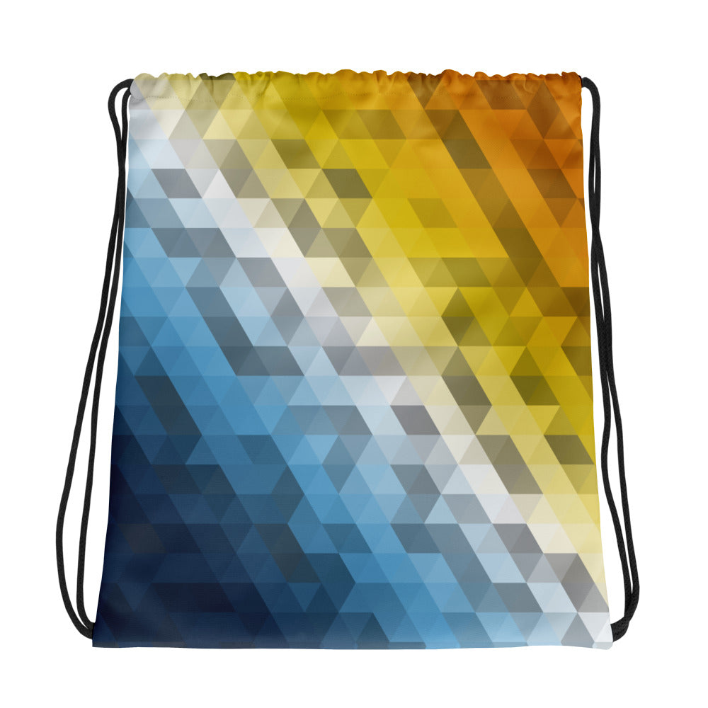 Aroace Colors Low Poly Drawstring bag