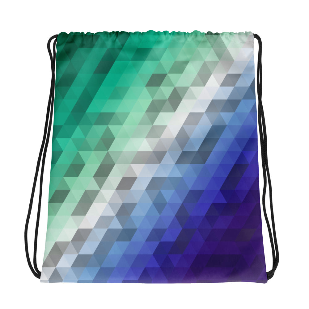 Gay Colors Low Poly Drawstring bag