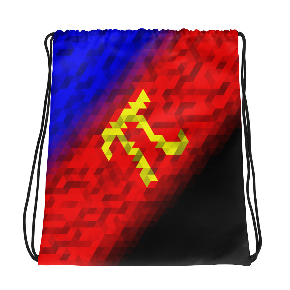 Polyamor Colors Low Poly Drawstring bag