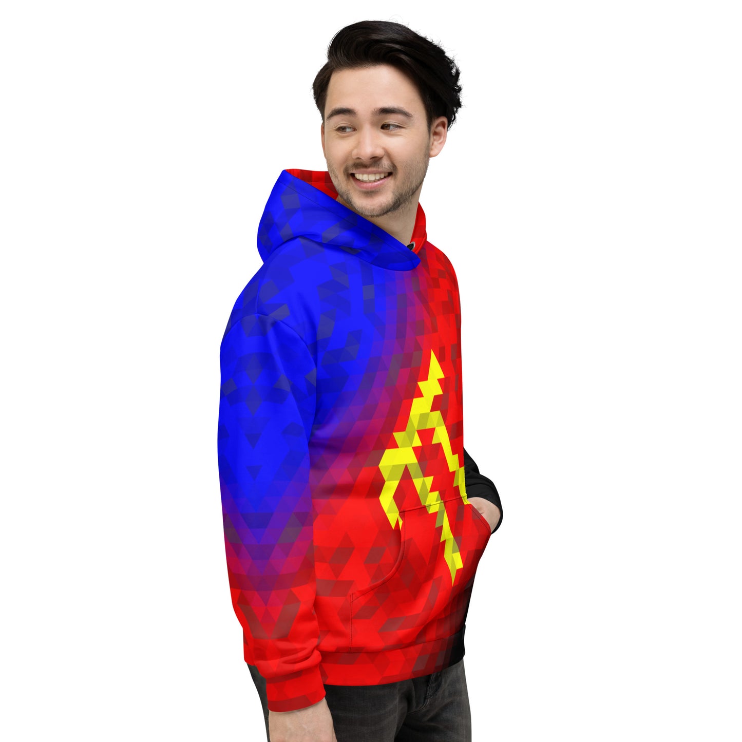 Polyamor Colors Low Poly Hoodie