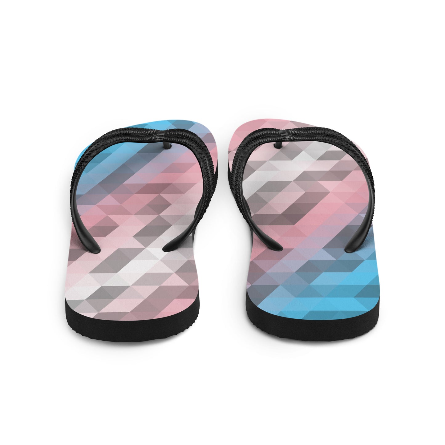 Transgender Colors Low Poly Flip-Flops