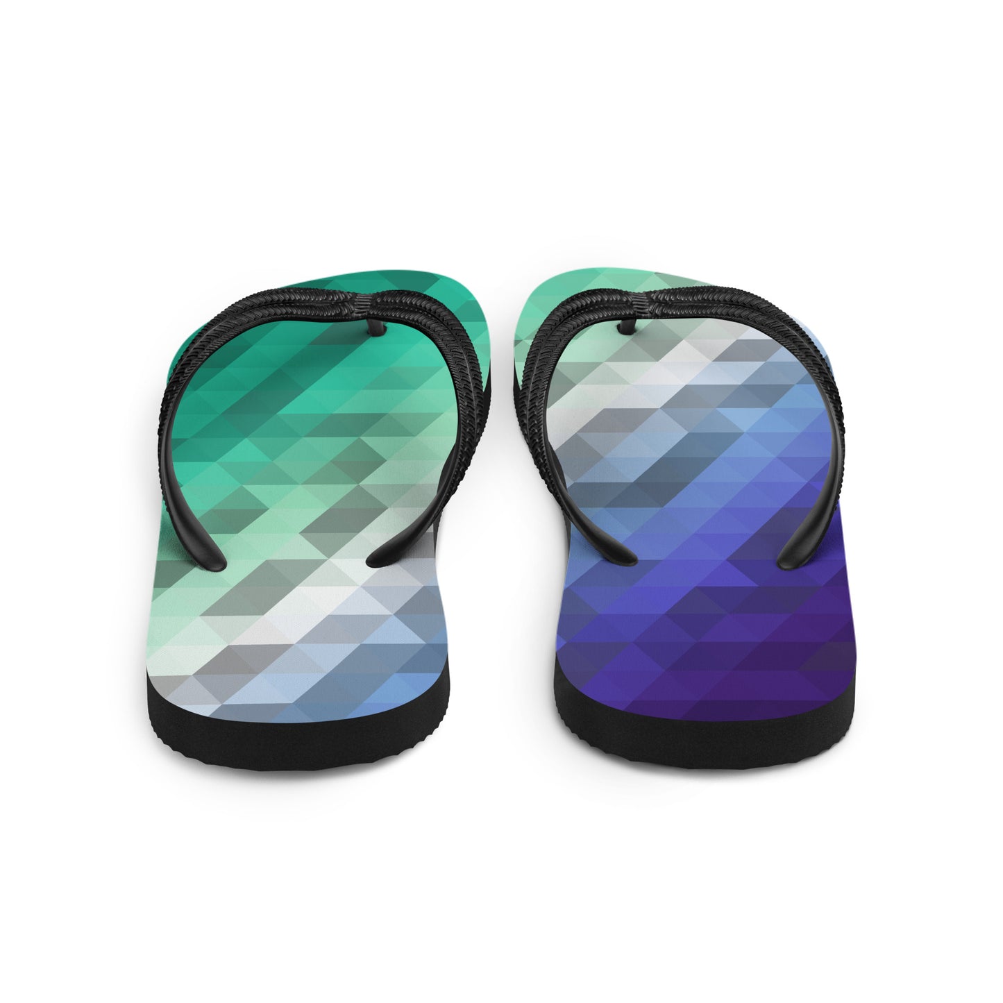 Gay Colors Low Poly Flip-Flops