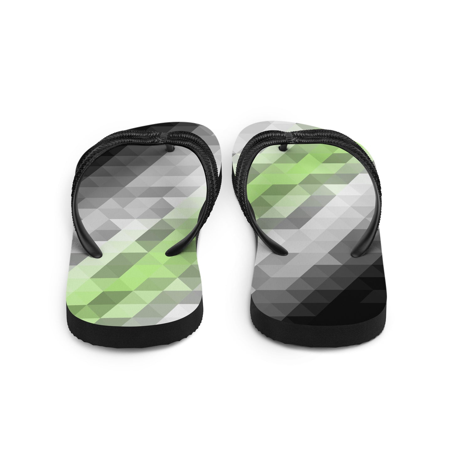 Agender Colors Low Poly Flip-Flops