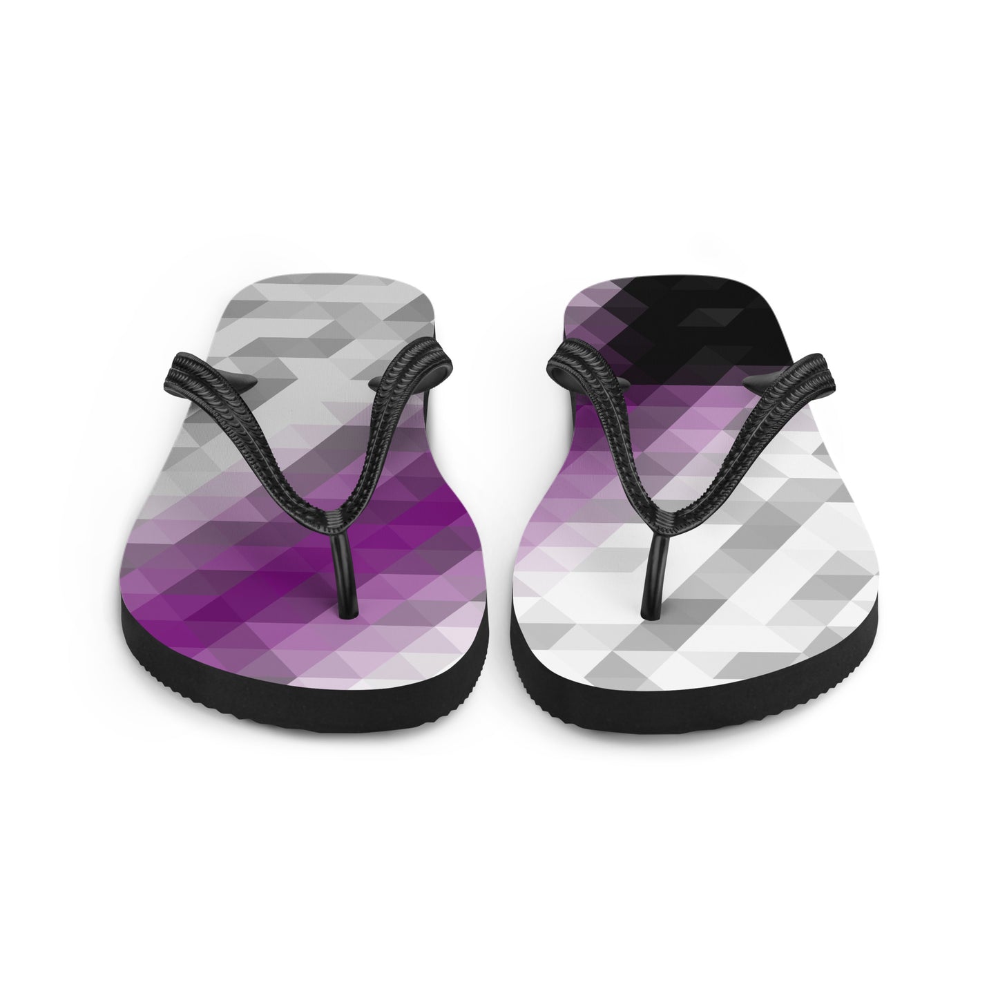 Demisexual Colors Low Poly Flip-Flops