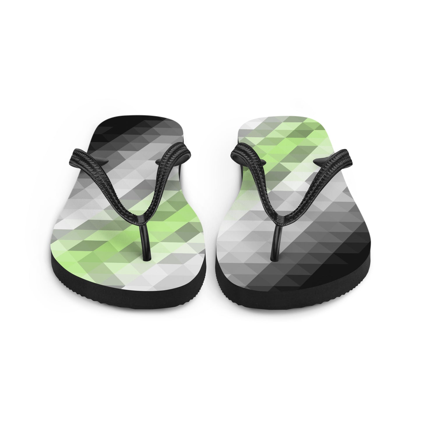 Agender Colors Low Poly Flip-Flops