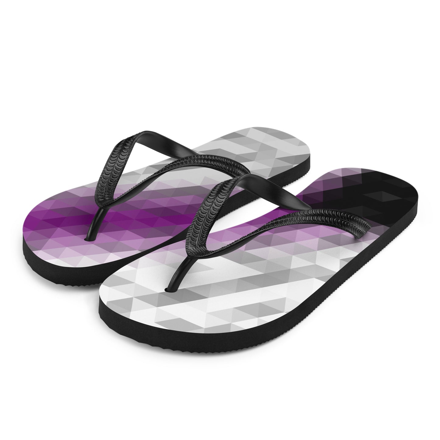 Demisexual Colors Low Poly Flip-Flops