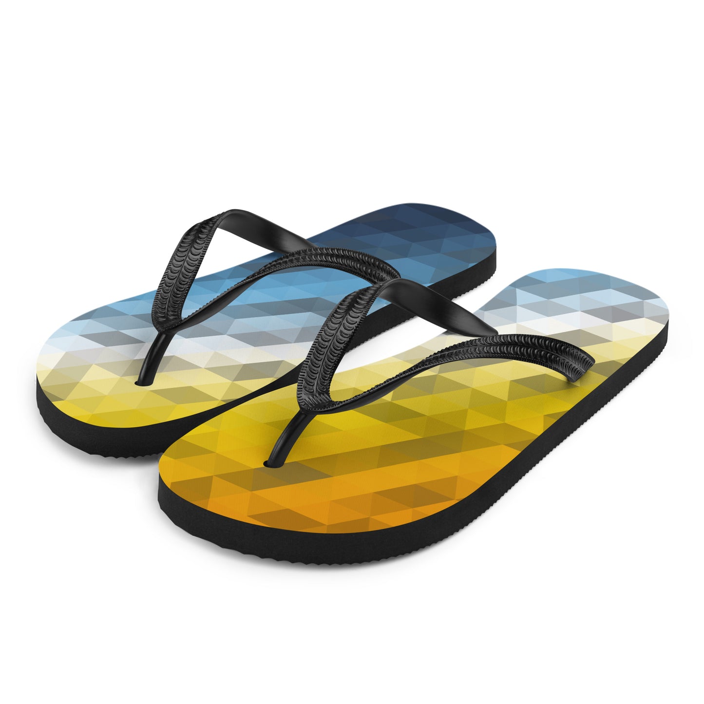 Aroace Colors Low Poly Flip-Flops