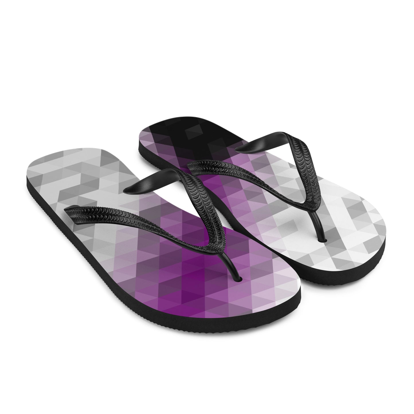 Demisexual Colors Low Poly Flip-Flops