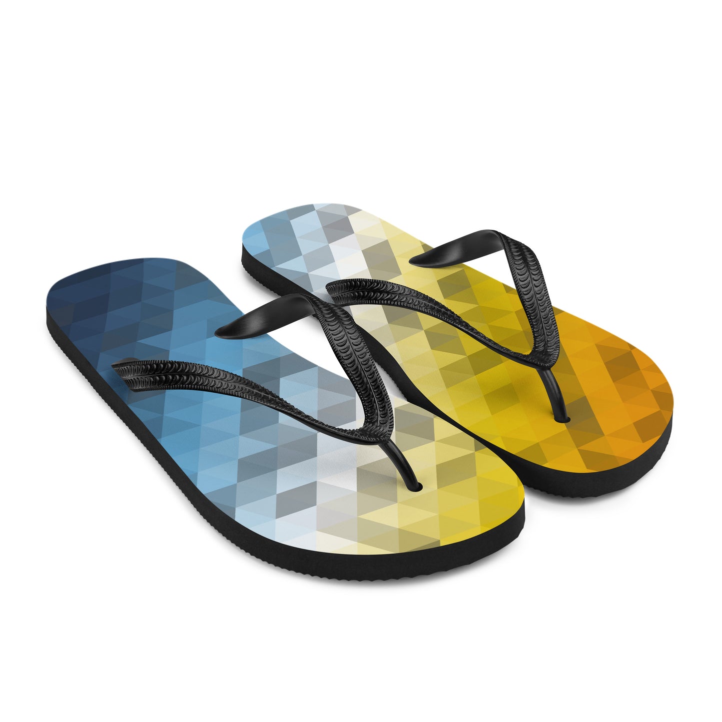 Aroace Colors Low Poly Flip-Flops