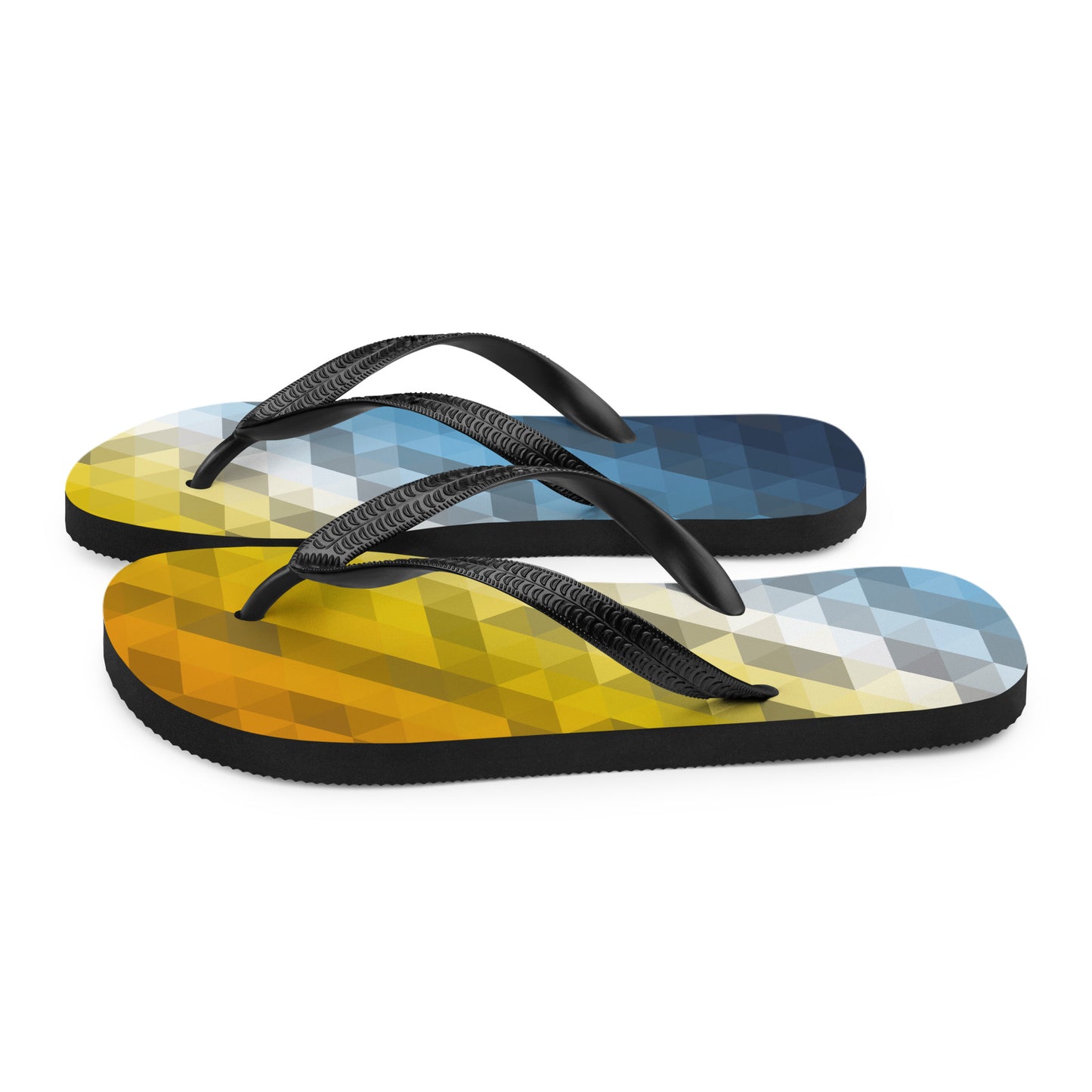 Aroace Colors Low Poly Flip-Flops