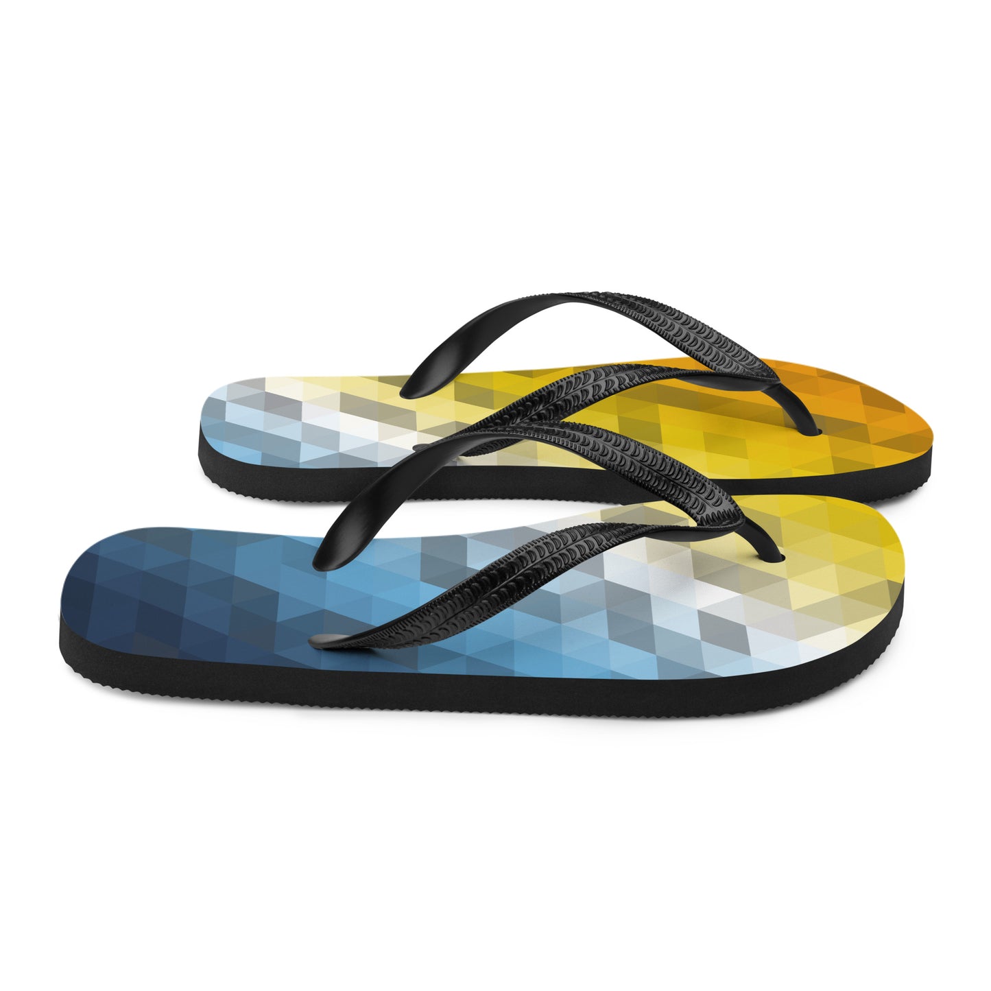 Aroace Colors Low Poly Flip-Flops