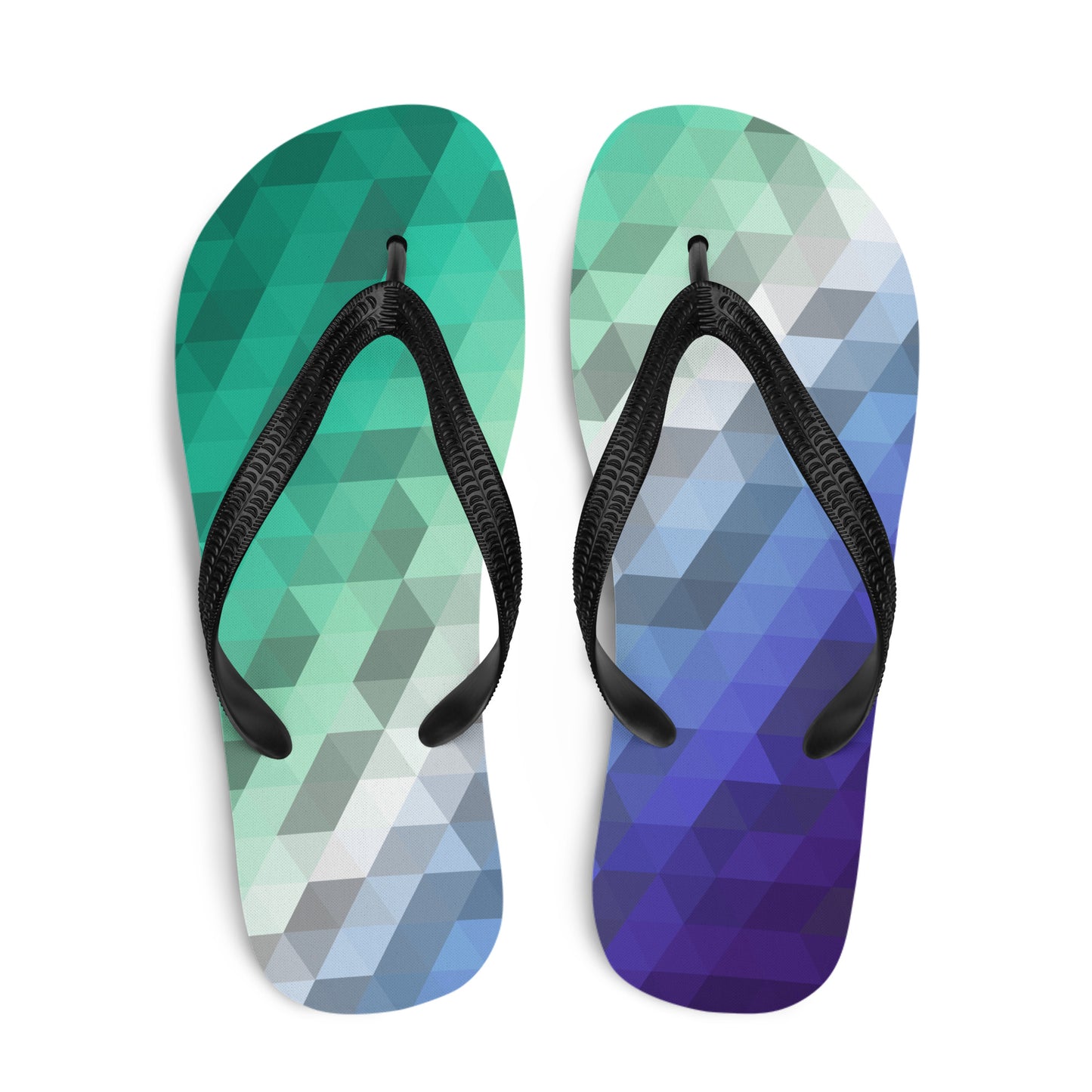 Gay Colors Low Poly Flip-Flops