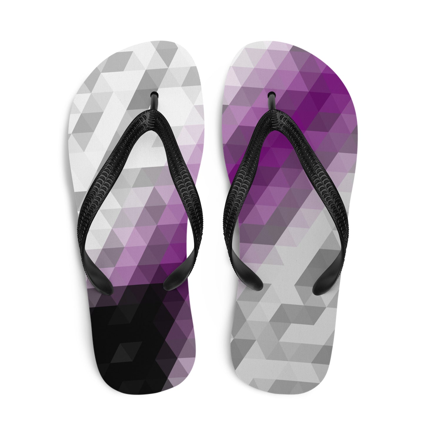 Demisexual Colors Low Poly Flip-Flops
