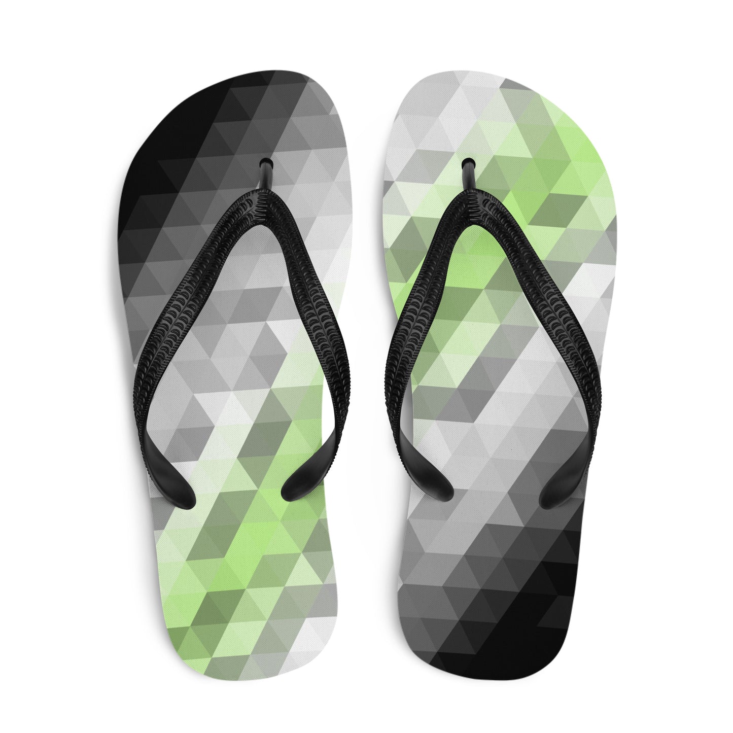 Agender Colors Low Poly Flip-Flops