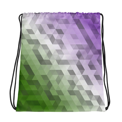 Genderqueer Farben Low Poly Sportbeutel