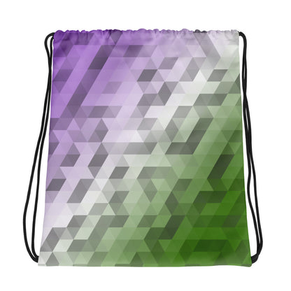 Genderqueer Farben Low Poly Sportbeutel