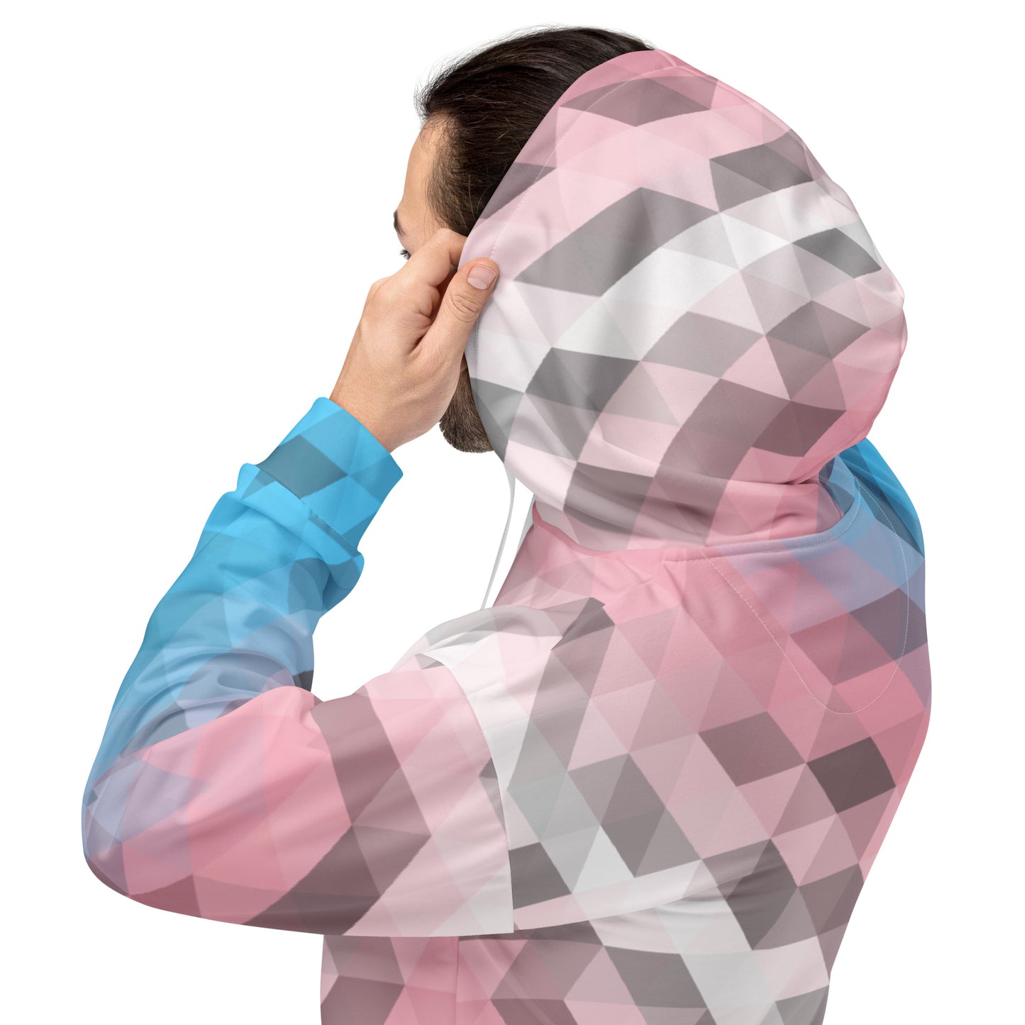 Transgender Farben Low Poly Hoodie