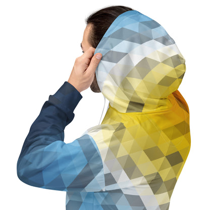 Aroace Farben Low Poly Hoodie