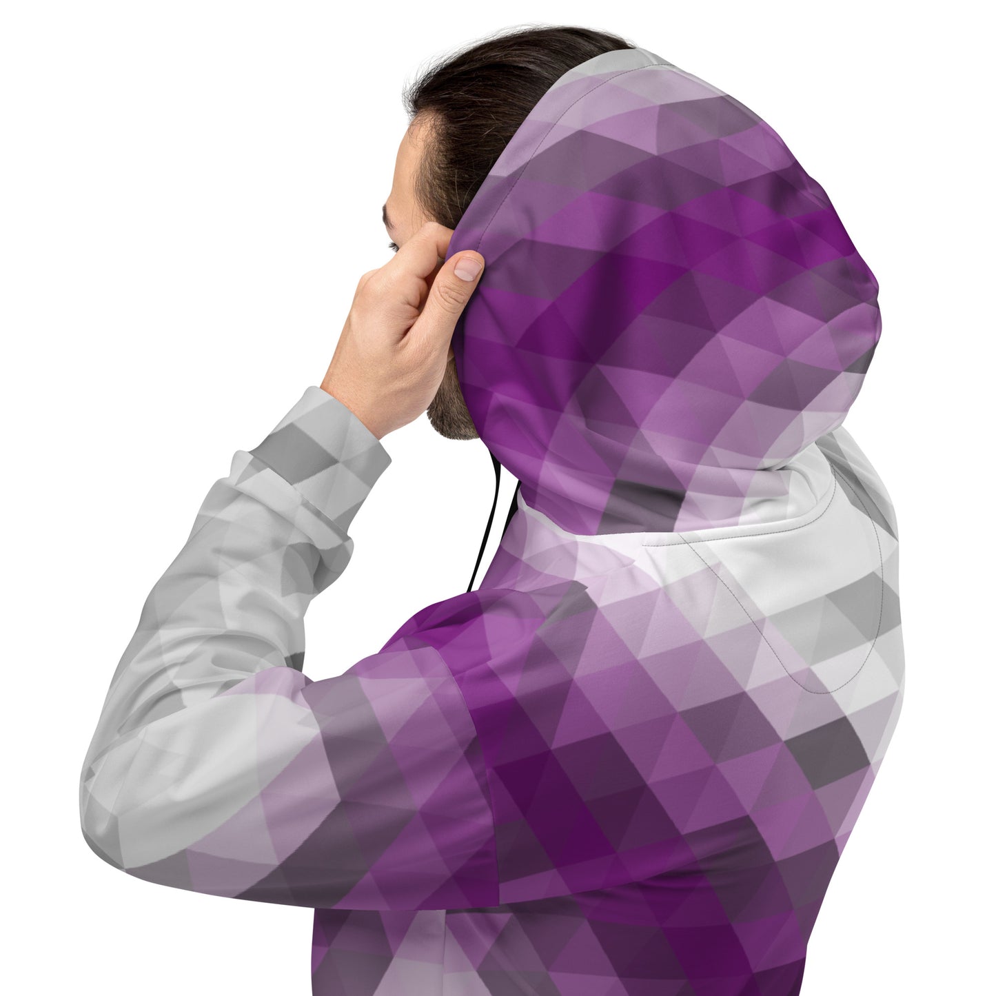 Demisexuell Farben Low Poly Hoodie