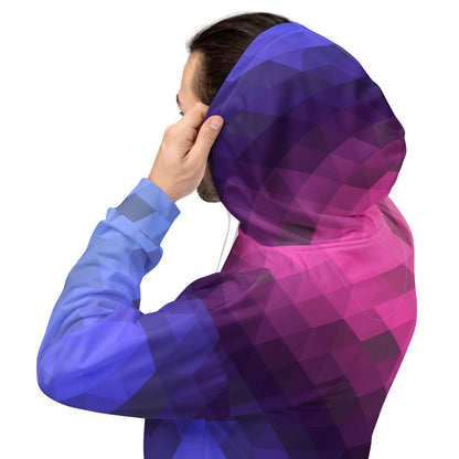 Omnisexuell Farben Low Poly Hoodie