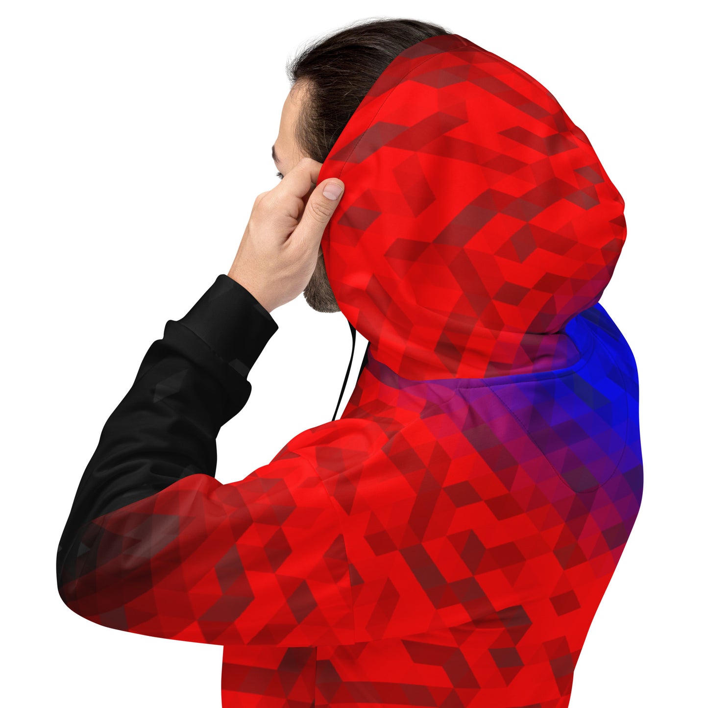 Polyamor Farben Low Poly Hoodie