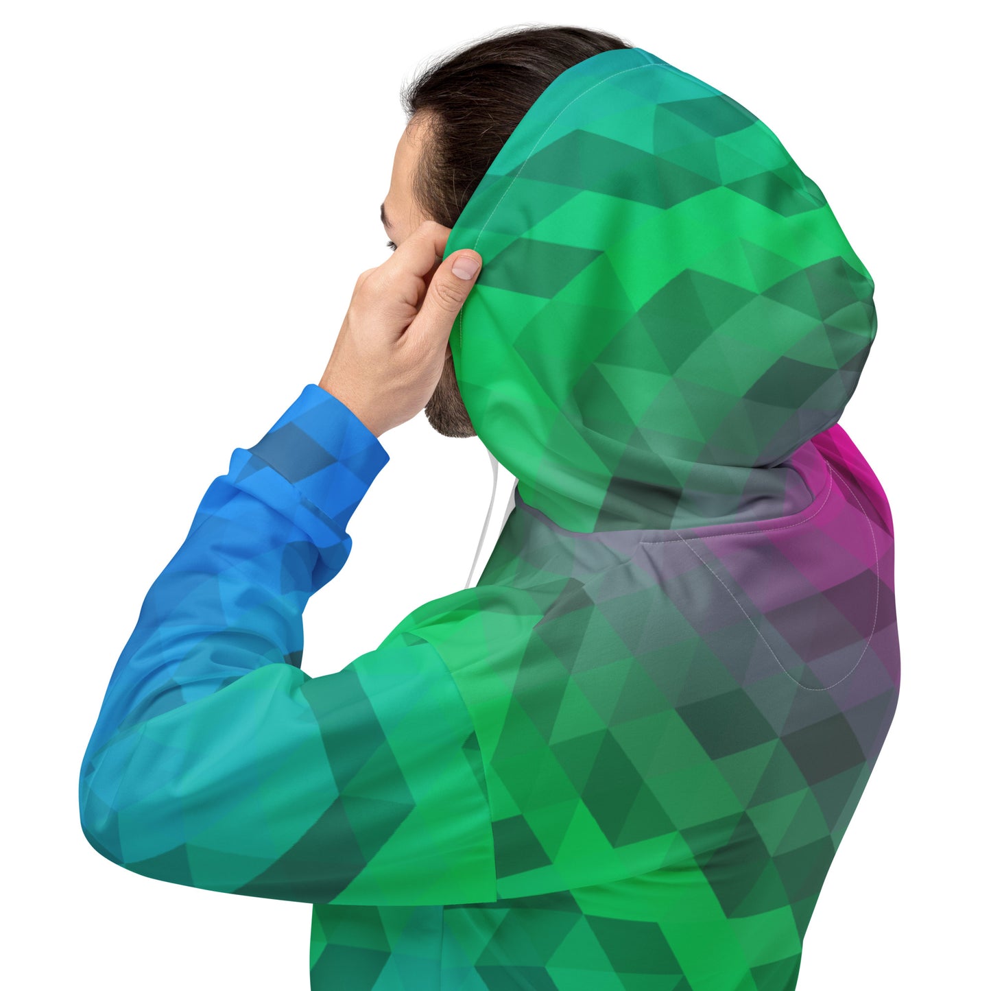 Polysexuell Farben Low Poly Hoodie