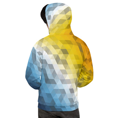 Aroace Farben Low Poly Hoodie