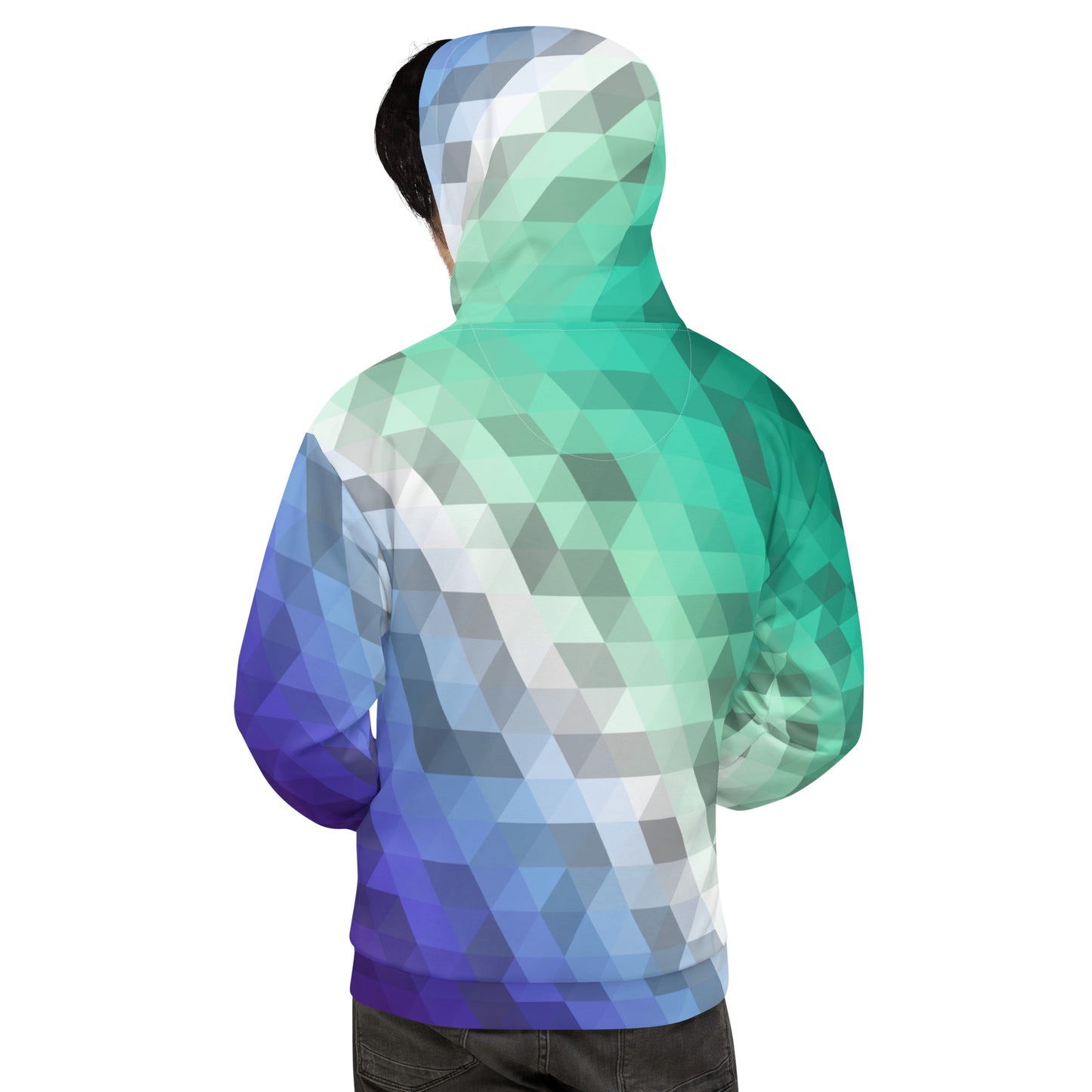 Schwul Farben Low Poly Hoodie