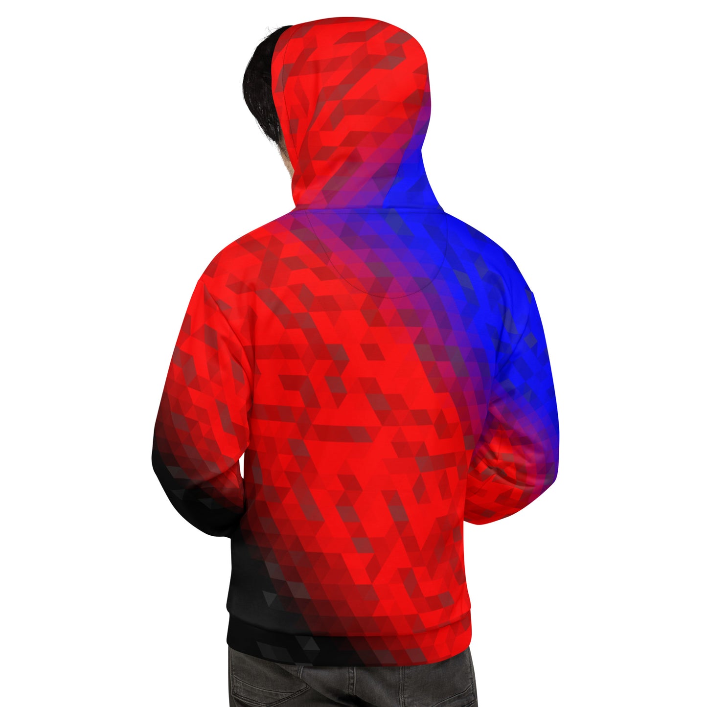 Polyamor Farben Low Poly Hoodie