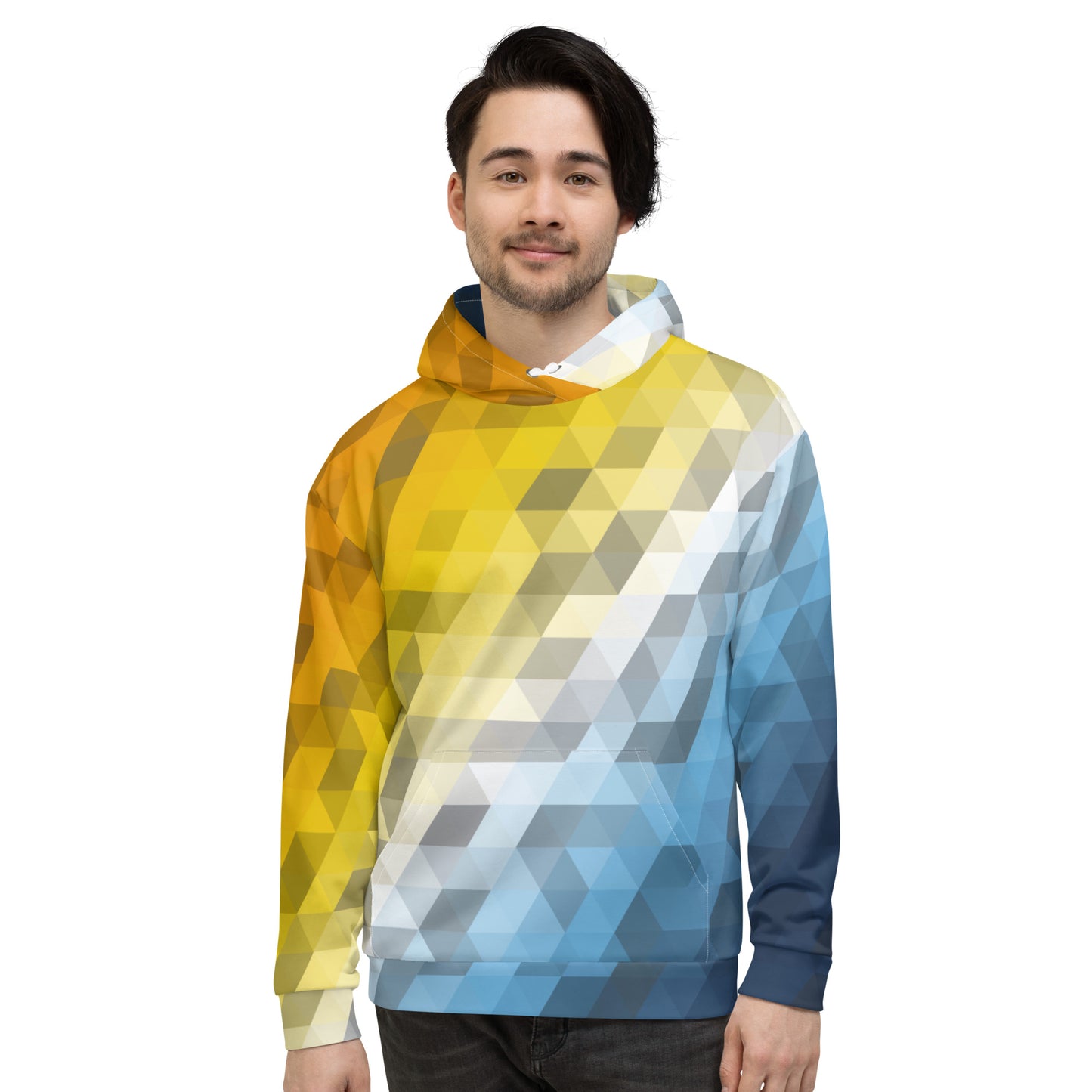 Aroace Farben Low Poly Hoodie