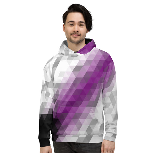 Demisexuell Farben Low Poly Hoodie