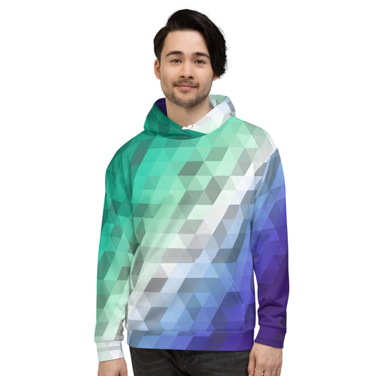 Schwul Farben Low Poly Hoodie