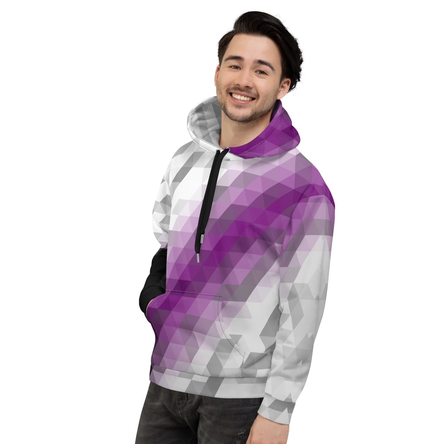 Demisexuell Farben Low Poly Hoodie