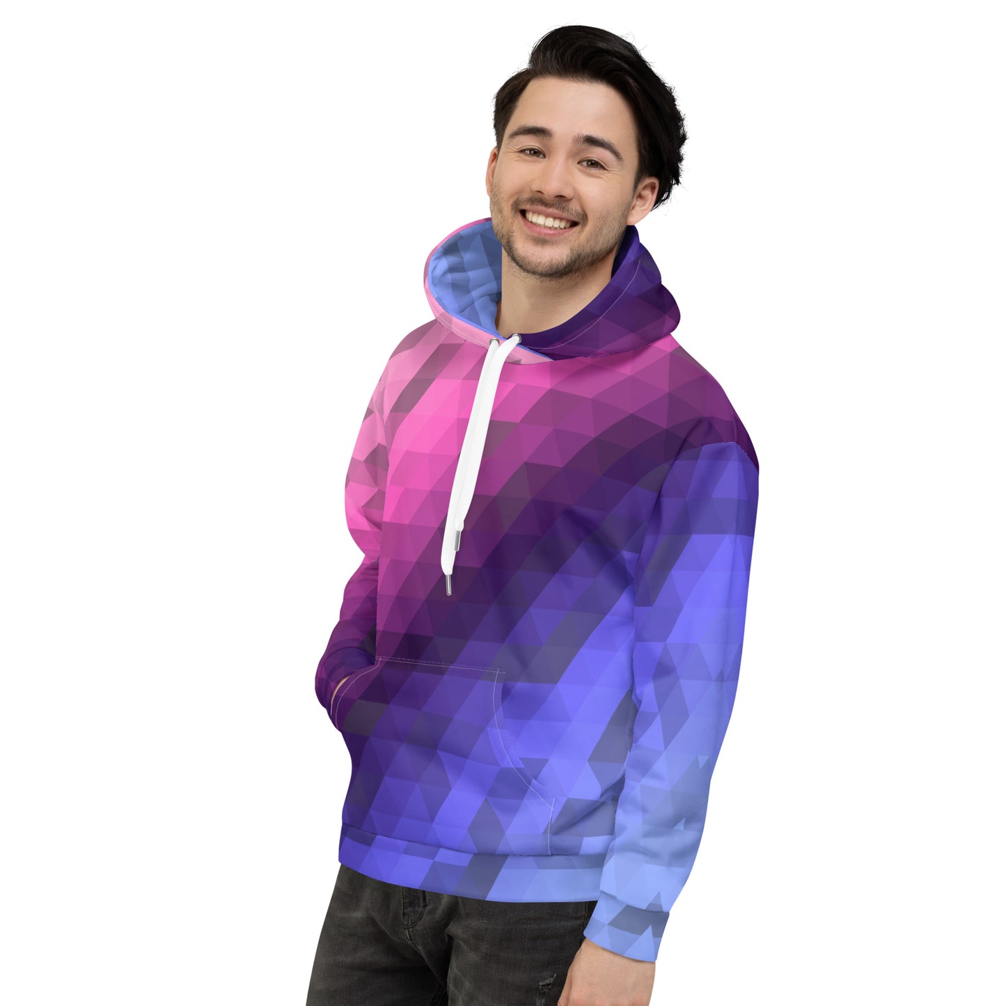 Omnisexuell Farben Low Poly Hoodie