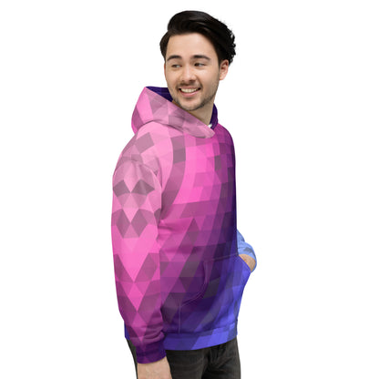 Omnisexuell Farben Low Poly Hoodie