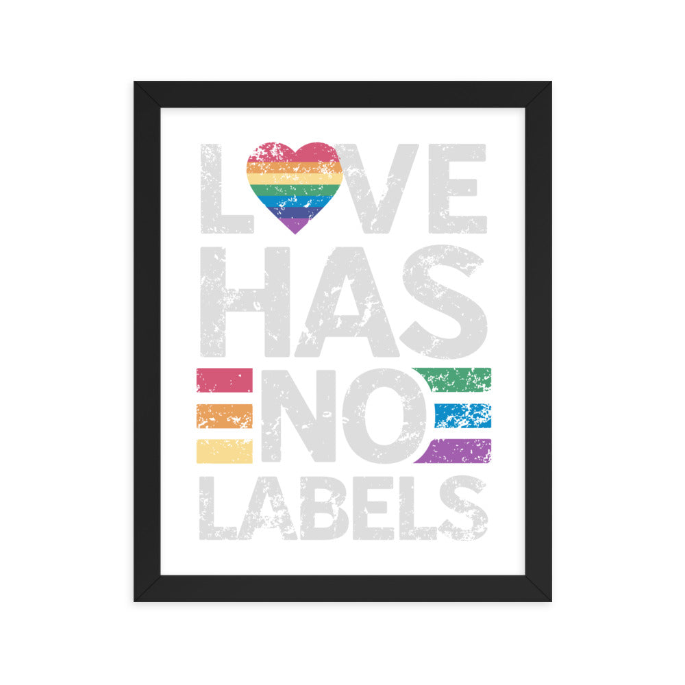 Love has no Labels Gerahmtes Poster