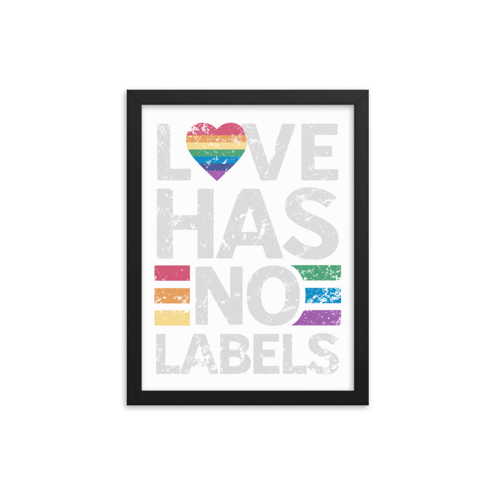 Love has no Labels Gerahmtes Poster