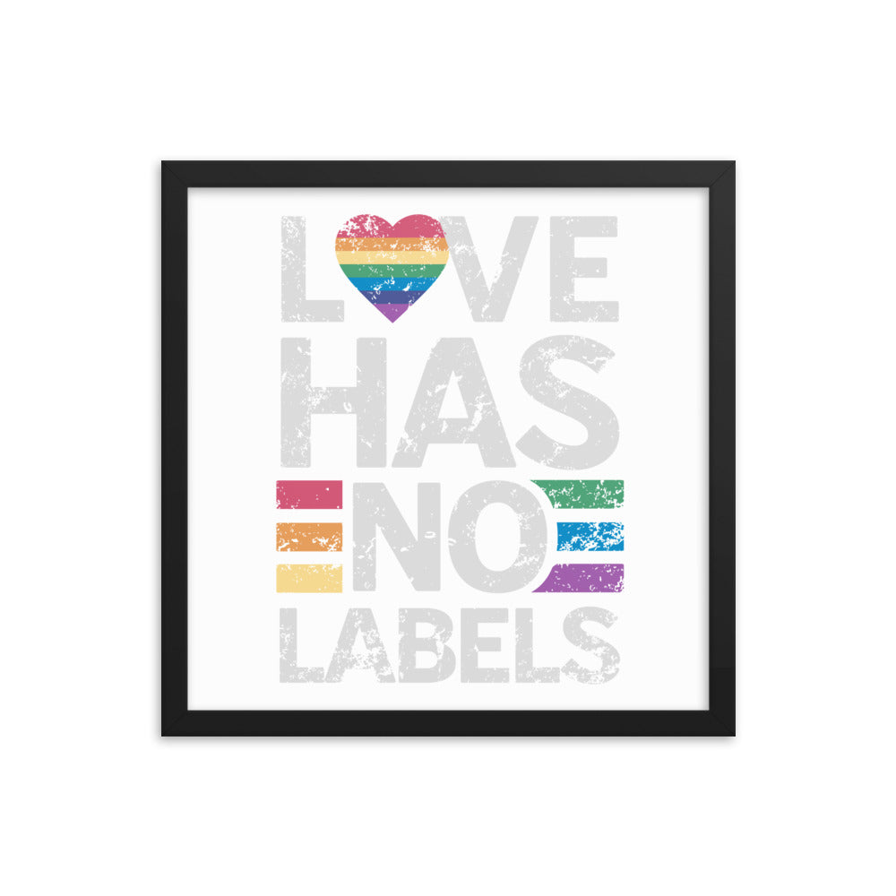 Love has no Labels Gerahmtes Poster