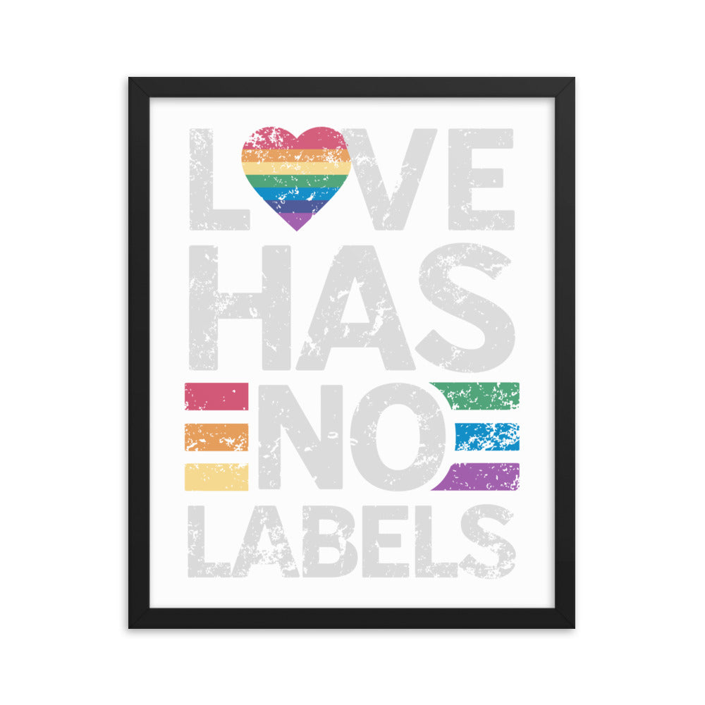 Love has no Labels Gerahmtes Poster