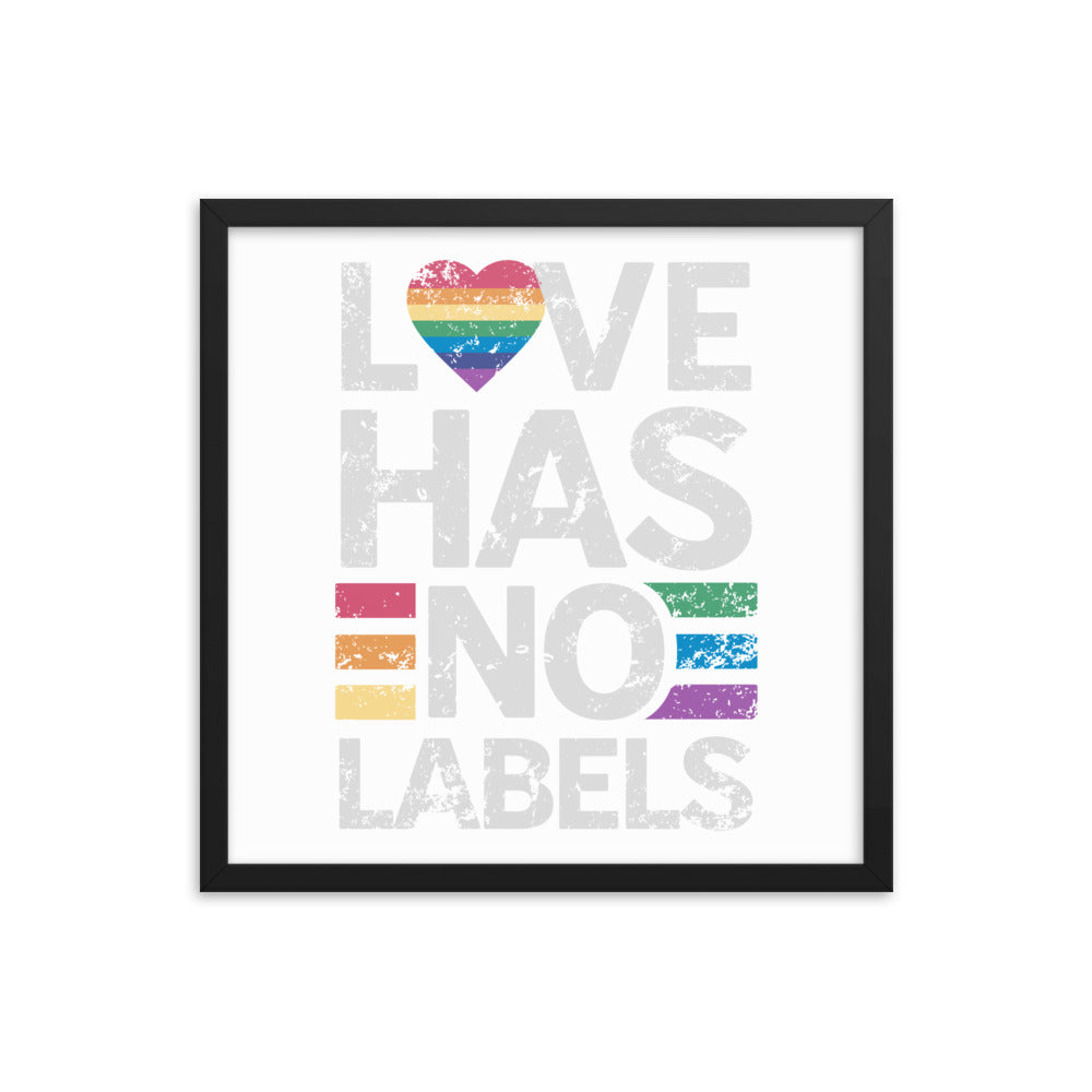 Love has no Labels Gerahmtes Poster