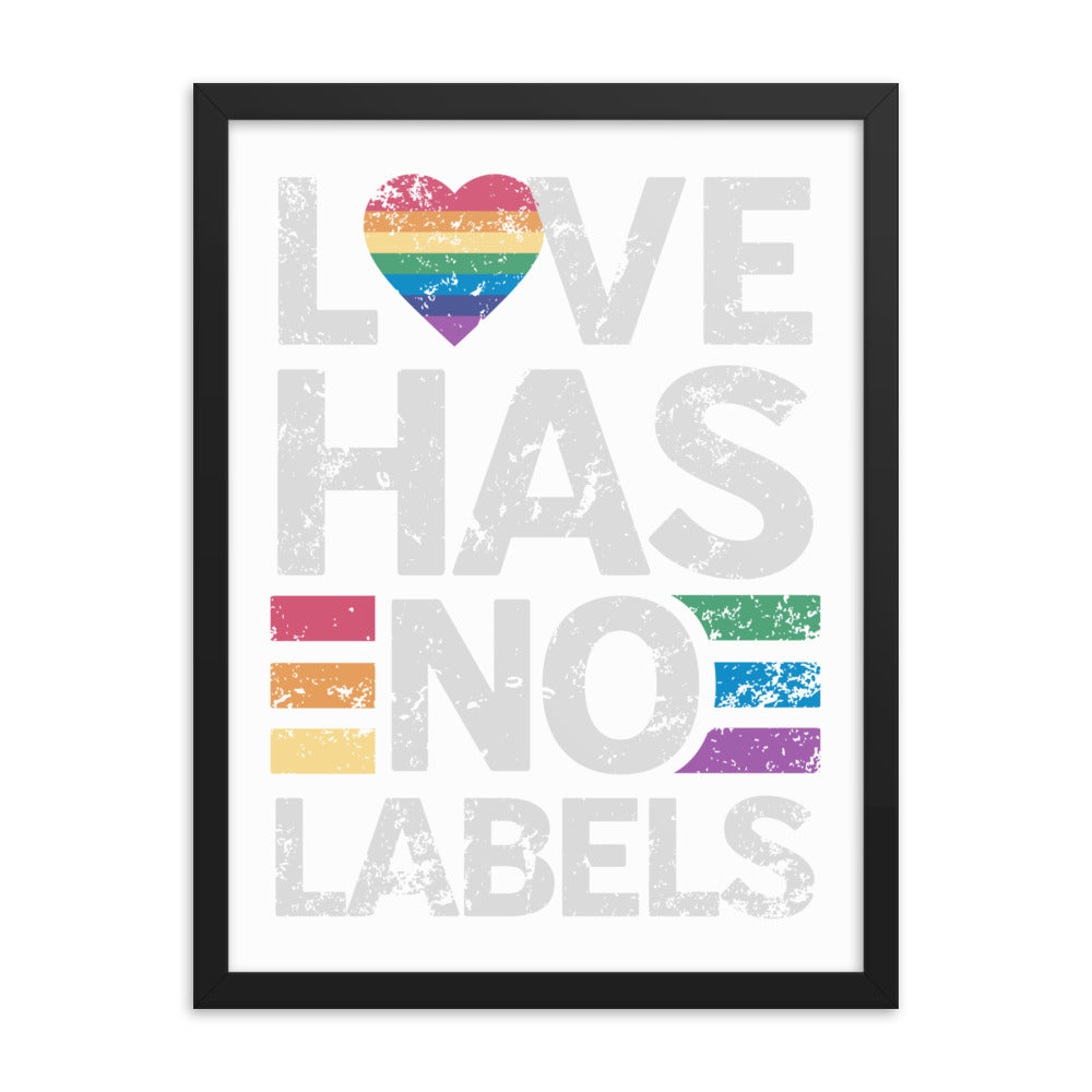 Love has no Labels Gerahmtes Poster