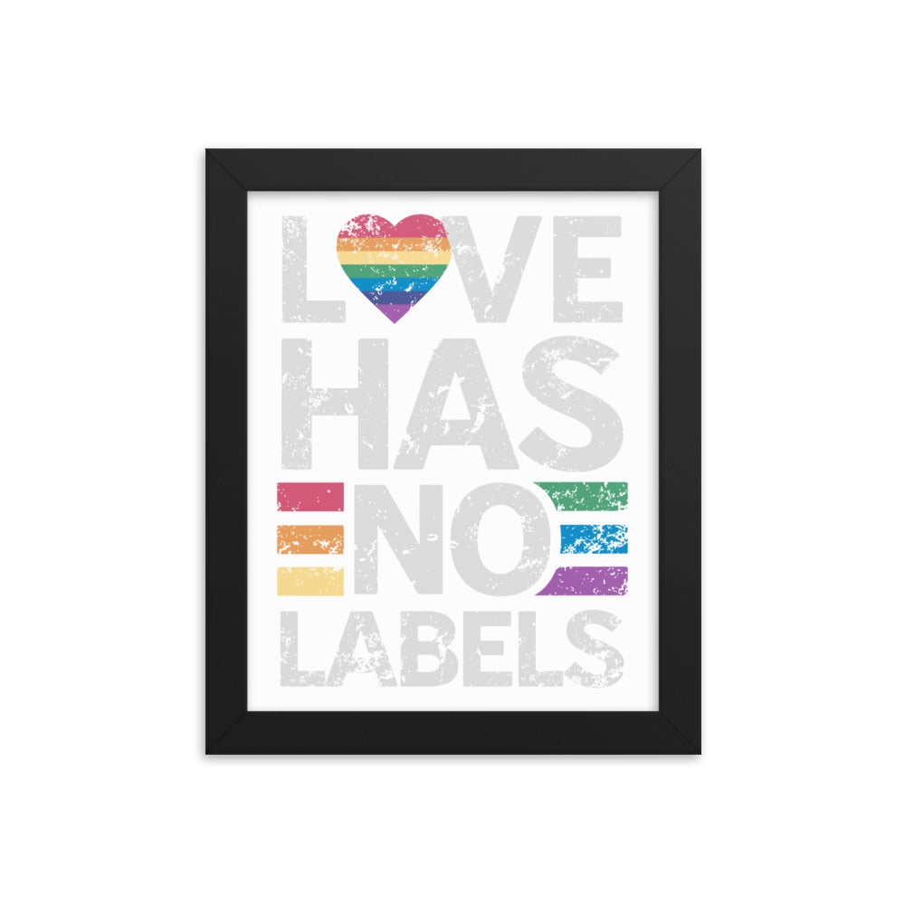 Love has no Labels Gerahmtes Poster