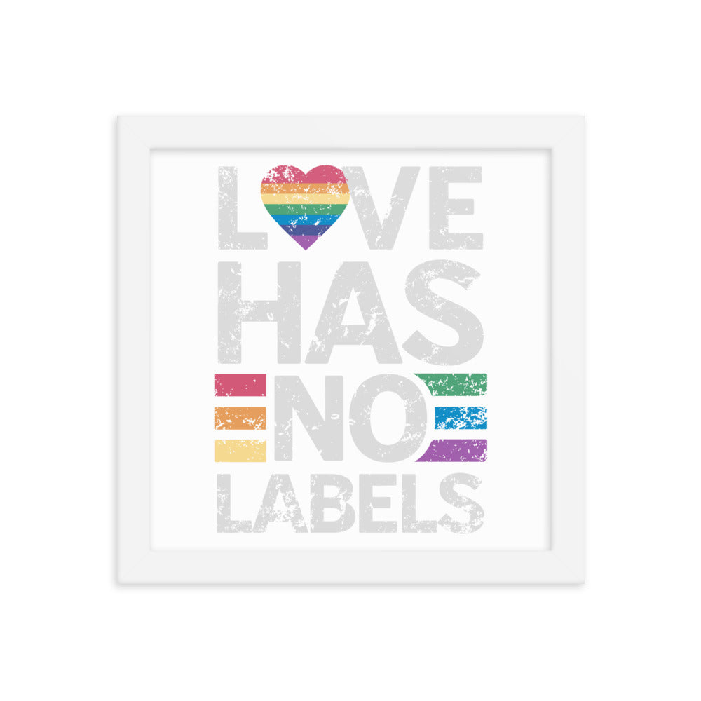 Love has no Labels Gerahmtes Poster