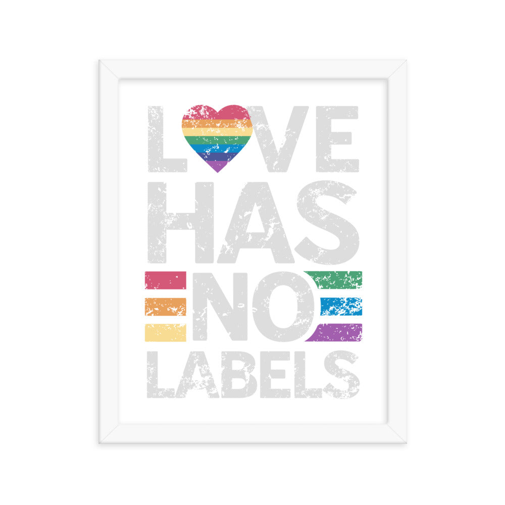 Love has no Labels Gerahmtes Poster