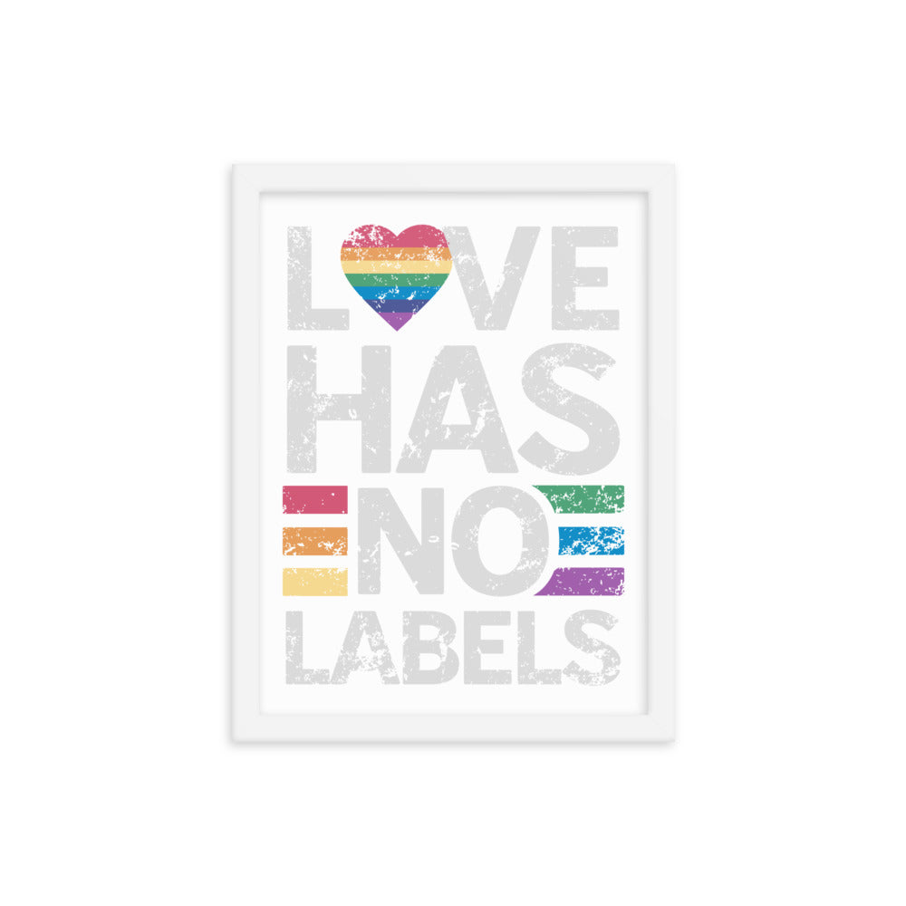 Love has no Labels Gerahmtes Poster