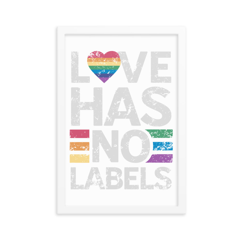 Love has no Labels Gerahmtes Poster