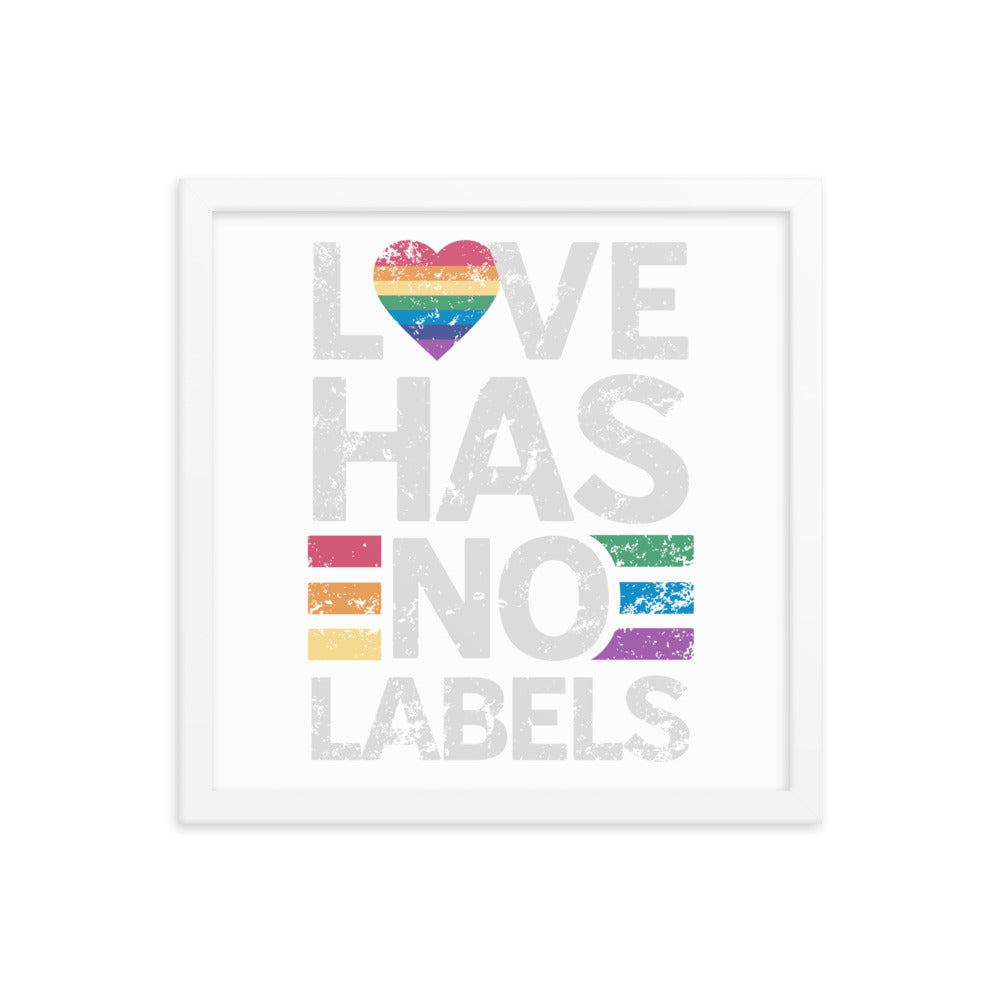 Love has no Labels Gerahmtes Poster