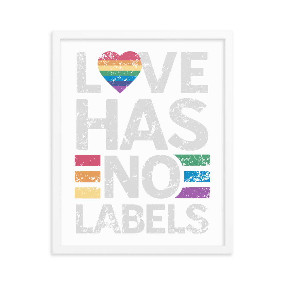 Love has no Labels Gerahmtes Poster